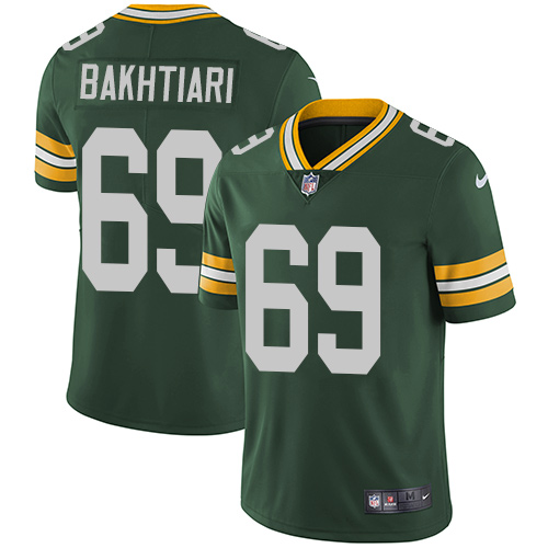 2019 Men Green Bay Packers #69 Bakhtiari green Nike Vapor Untouchable Limited NFL Jersey